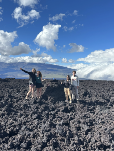 top of lava flows on mauan loa 